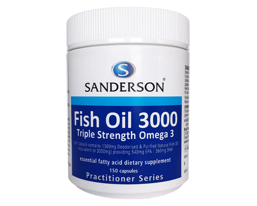 Sanderson Omega 3 Fish Oil 3000 150 Capsules