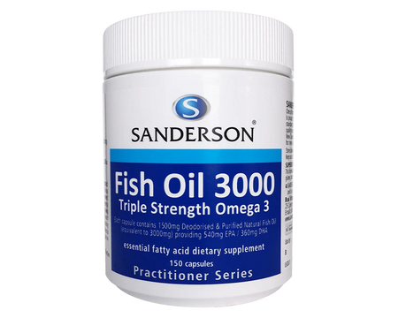 Sanderson Omega 3 Fish Oil 3000 150 Capsules