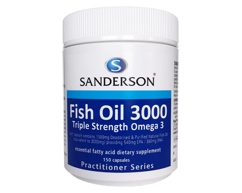 Sanderson Omega 3 Fish Oil 3000 150 Capsules