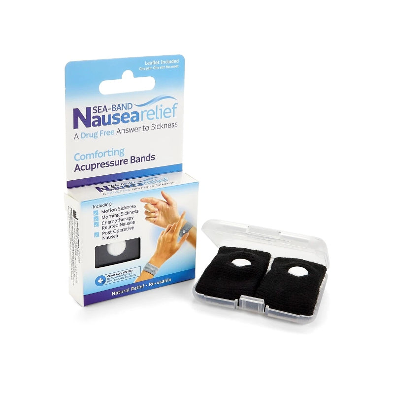 SEA BAND Black Adult 1pair