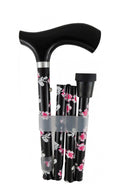 Surgical Basics Walking Stick Folding Blossom Pink