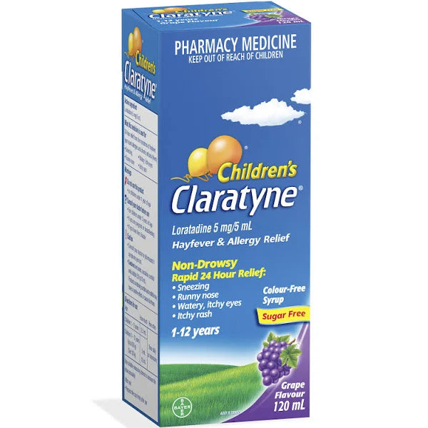 Claratyne Child Syrup Grape 120ml