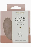 Simply Essential 21-9000 Crystal Gua Sha Rose Quartz