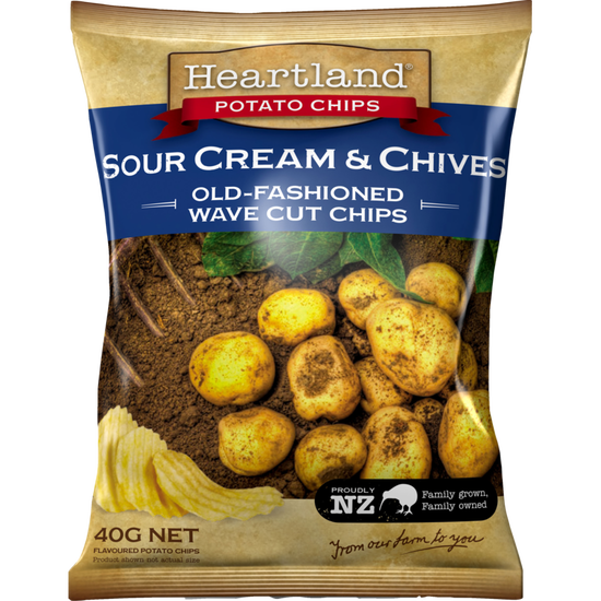 Heartland Chips Sour Cream & Chives 40g