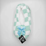 Fuzzy by HB&Co Ladies Slippers Checkerboard M 1pr