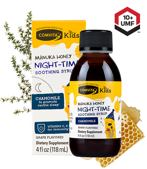 Comvita Kids Honey Night-Time Soothing Syrup 4fl oz 118ml