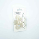 Pearlescent Flower Hair Claw Clip