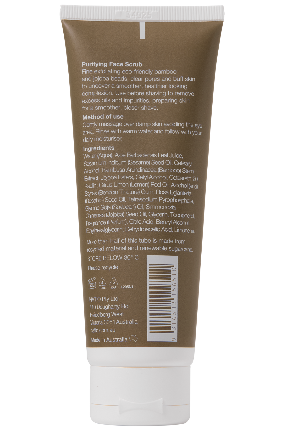 Natio Men Purifying Face Scrub 2026