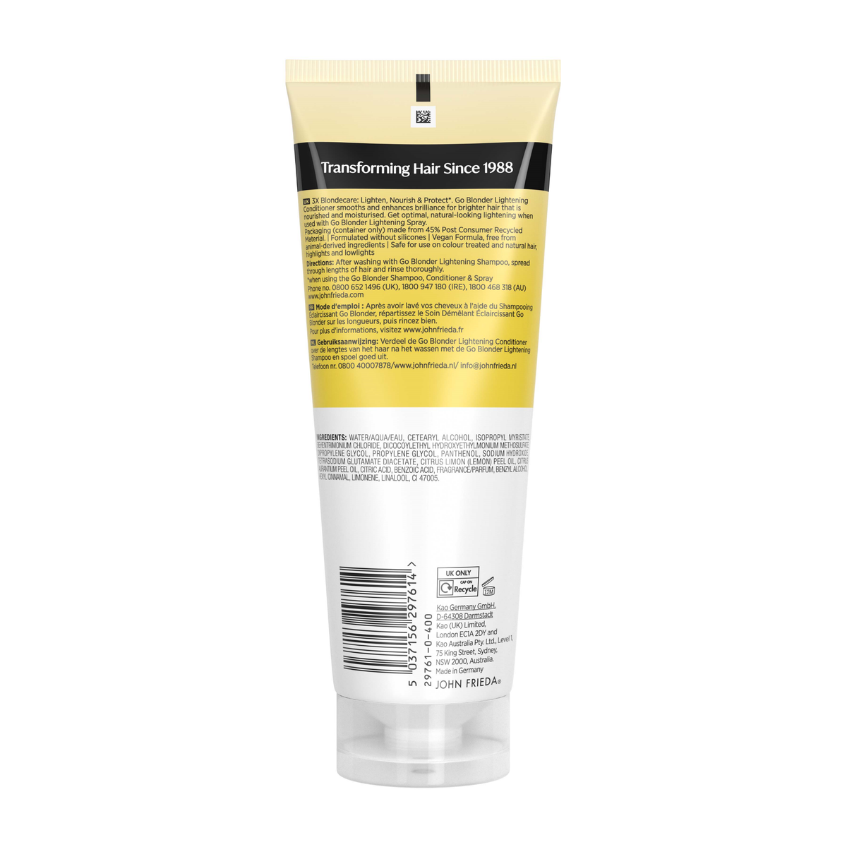 John Frieda Go Blonder Lightening Conditioner 250ml