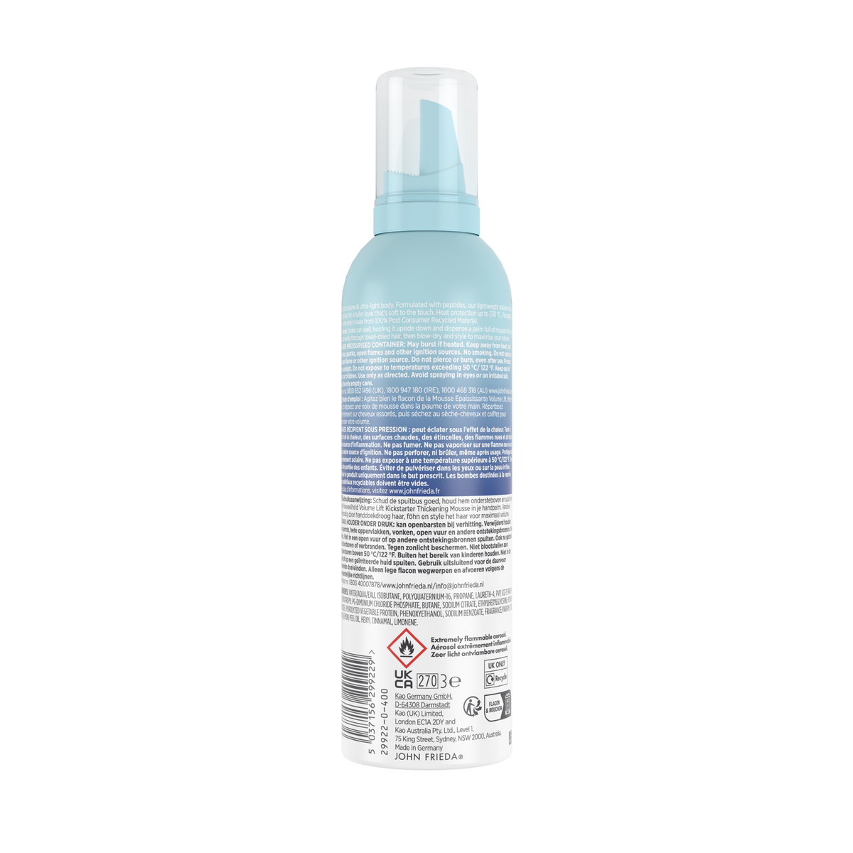 John Frieda Volume Lift Kickstart Thickening Mousse 200ml