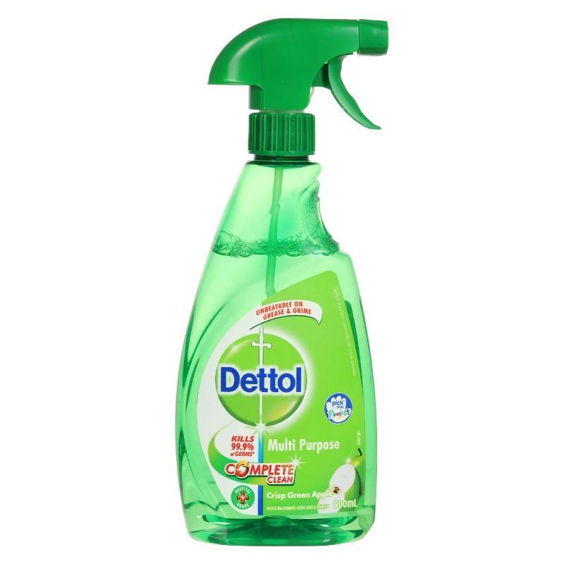 Dettol Multi Purpose Complete Clean Crisp Green Apple Spray 500ml NZ - Bargain Chemist