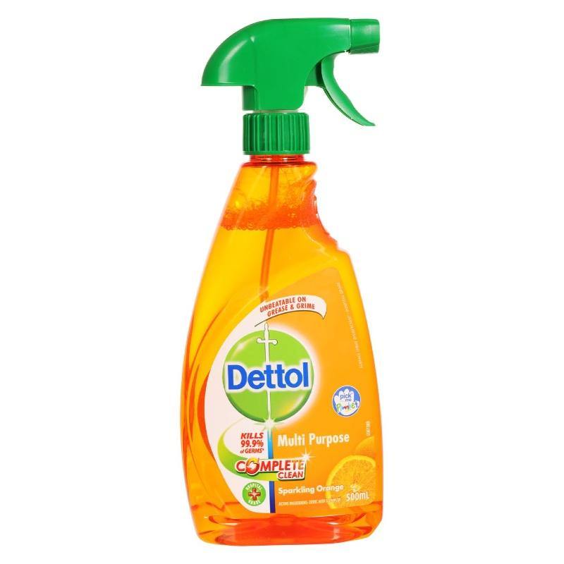 Dettol Multi Purpose Complete Clean Sparkling Orange Spray 500ml NZ - Bargain Chemist