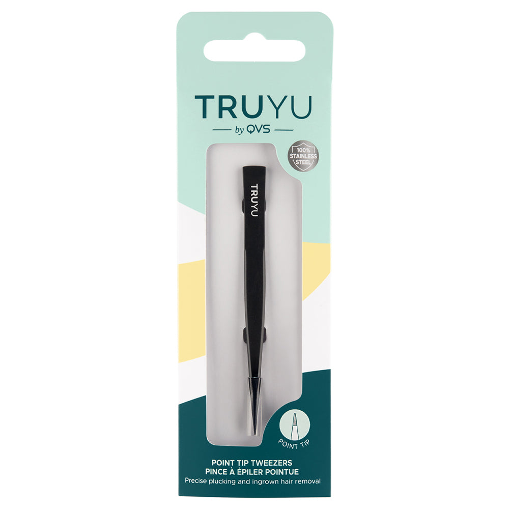 Truyu Point Tip Tweezers Black
