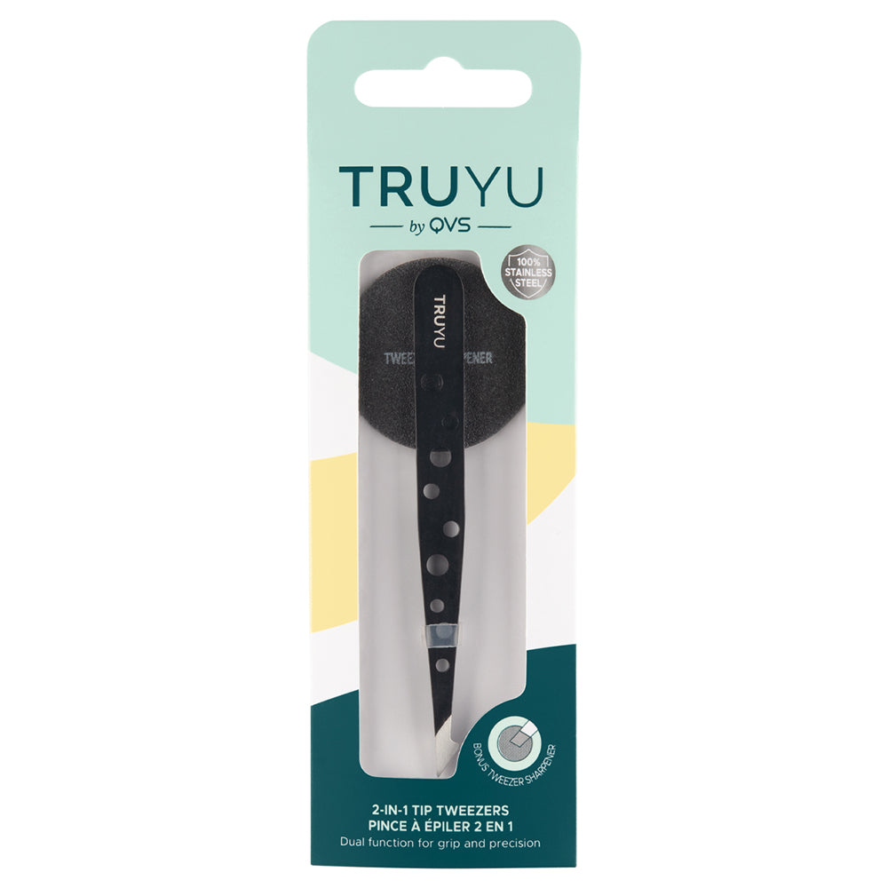 Truyu 2-IN-1 Tip Tweezers & Sharpener