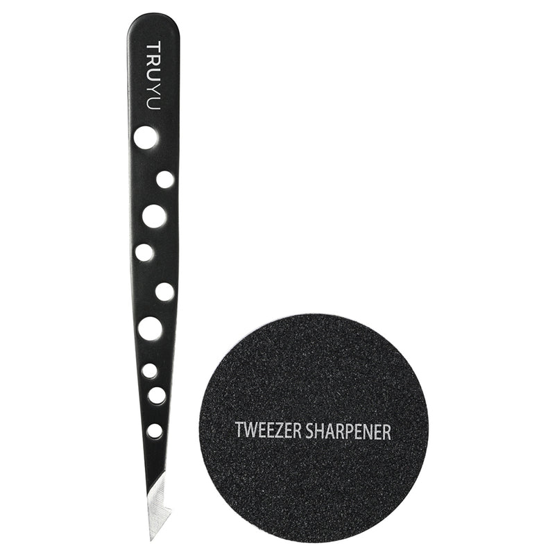 Truyu 2-IN-1 Tip Tweezers & Sharpener