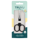 Truyu Nail Scissors Curved Blades Black