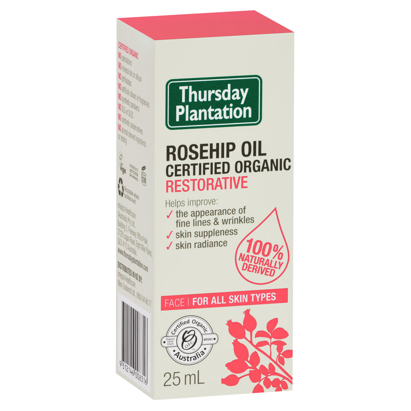 Thursday Plantation Rosehip Oil Certified Organic Restorative 25ml