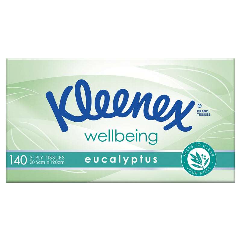 Kleenex Eucalyptus Facial Tissues 140 Pack