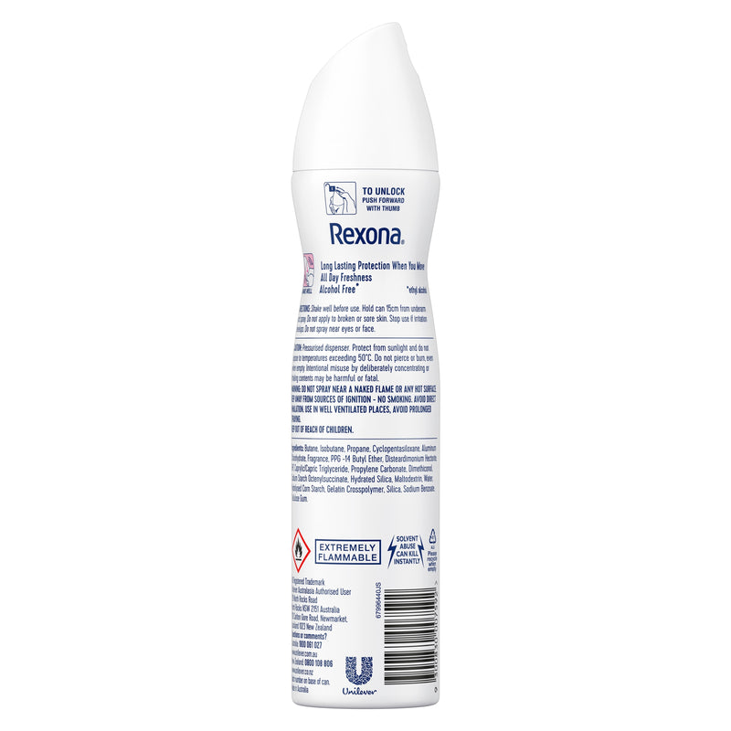 Rexona Women Antiperspirant Aerosol Deodorant Sexy Bouquet with Antibacterial Protection 250mL 1