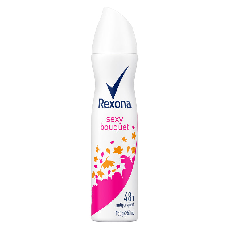 Rexona Women Antiperspirant Aerosol Deodorant Sexy Bouquet with Antibacterial Protection 250mL 1