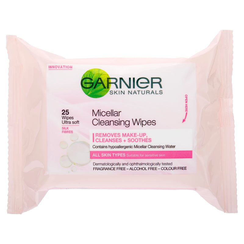 Garnier SkinActive Micellar Cleansing Wipes For All Skin Types 25 Pack