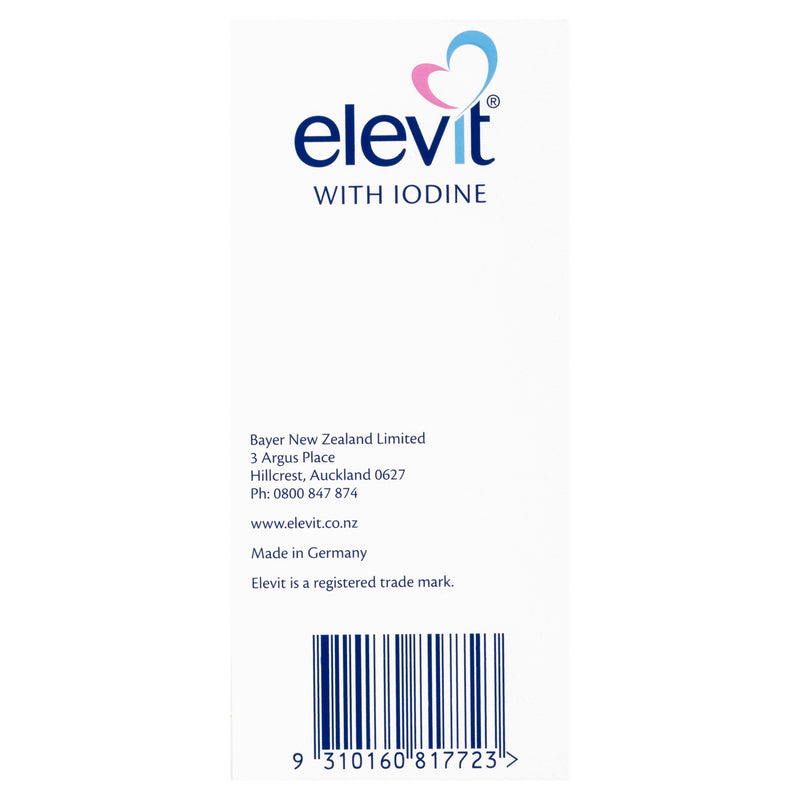Elevit With Iodine Pregnancy Supplement 100 Tablets