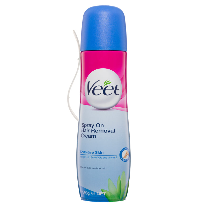 Veet Spray On Hair Removal Cream For Sensitive Skin 150g
