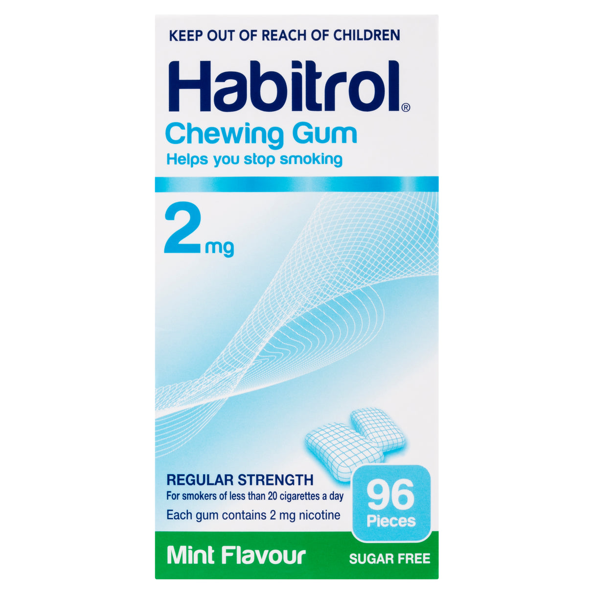 Habitrol Chewing Gum Mint 2mg 96pk