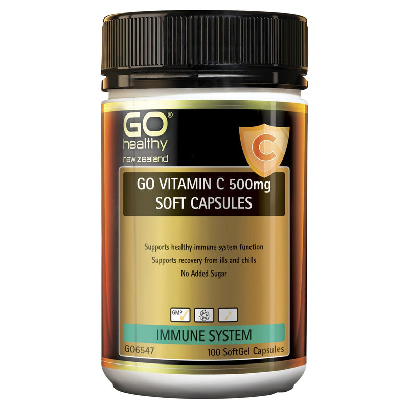 GO Vitamin C 500mg Soft Capsules 100 Caps NZ - Bargain Chemist
