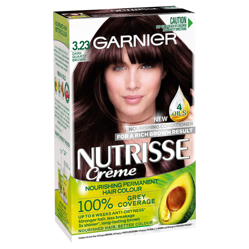 Garnier Nutrisse Permanent Hair Colour - 3.23 Dark Quartz Brown