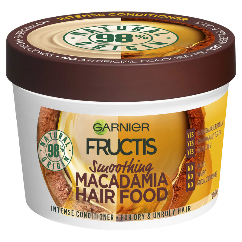 Garnier Fructis Hair Food Dry & Unruly Hair Smoothing Macadamia 390ml