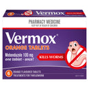 Vermox Worming Treatment Orange 6 Tablets