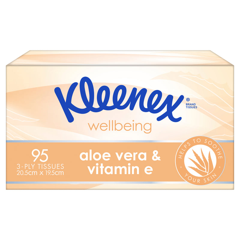 Kleenex Aloe Vera & Vitamin E Facial Tissues 95 Sheets