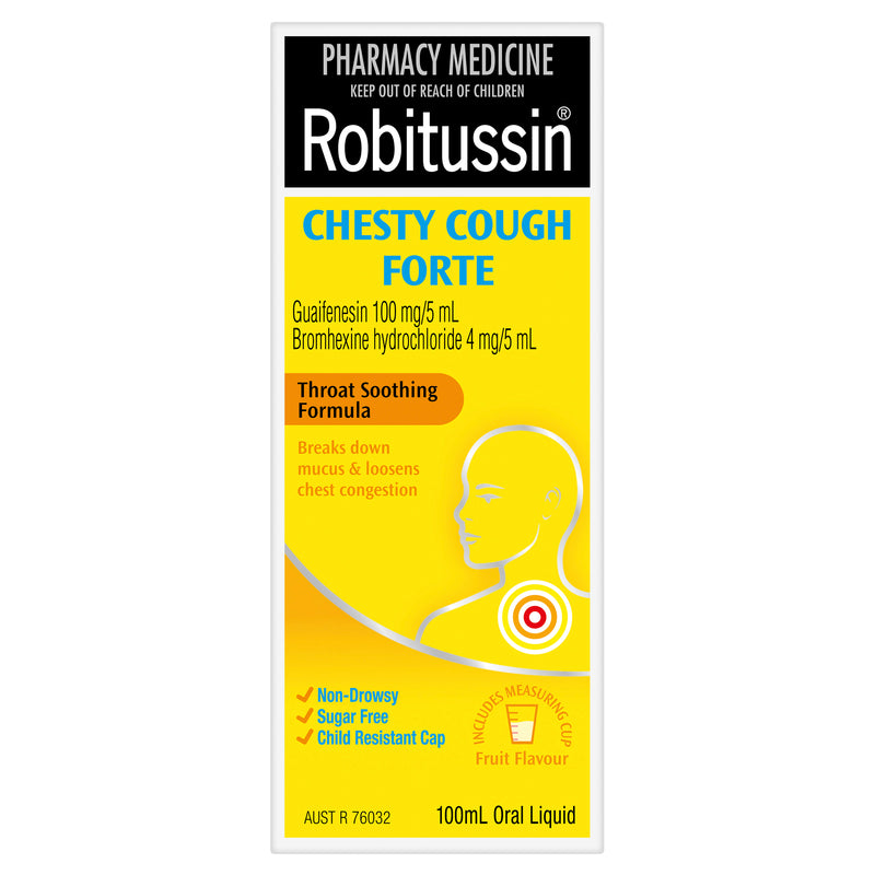 Robitussin Chesty Cough Forte Cough Liquid 100ml