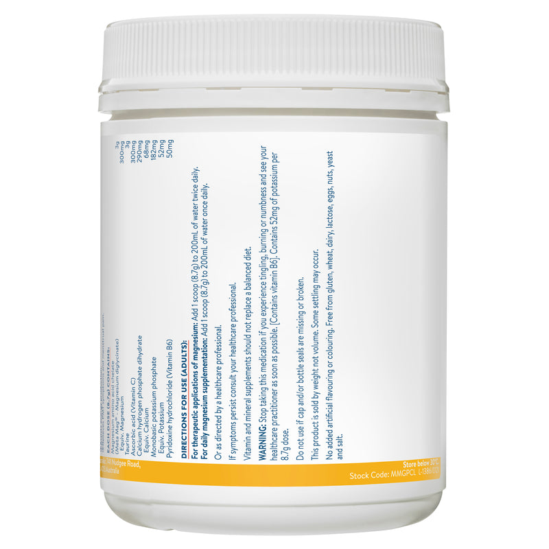 Ethical Nutrients Mega Magnesium Powder - Citrus Flavour 450g