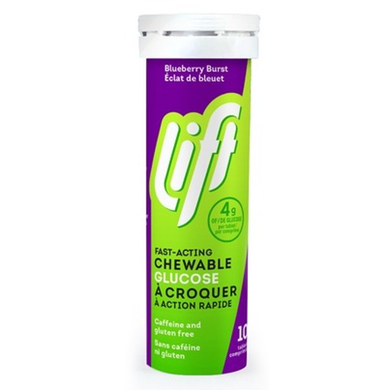 Lift Glucose Chews Blueberry Burst 10 Pack