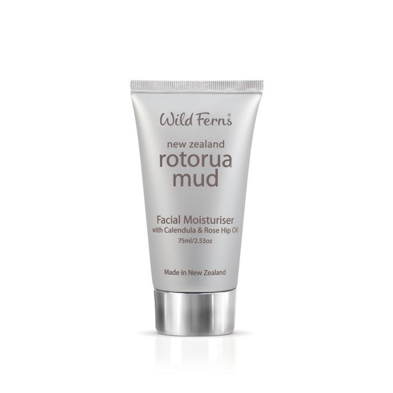 Wild Ferns Rotorua Mud Facial Moisturiser with Calendula and Rose Hip Oil 75ml