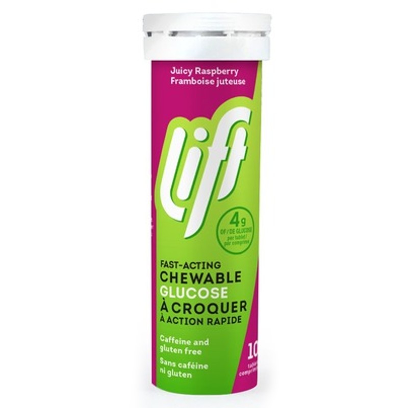Lift Glucose Chews Juicy Raspberry 10 Pack
