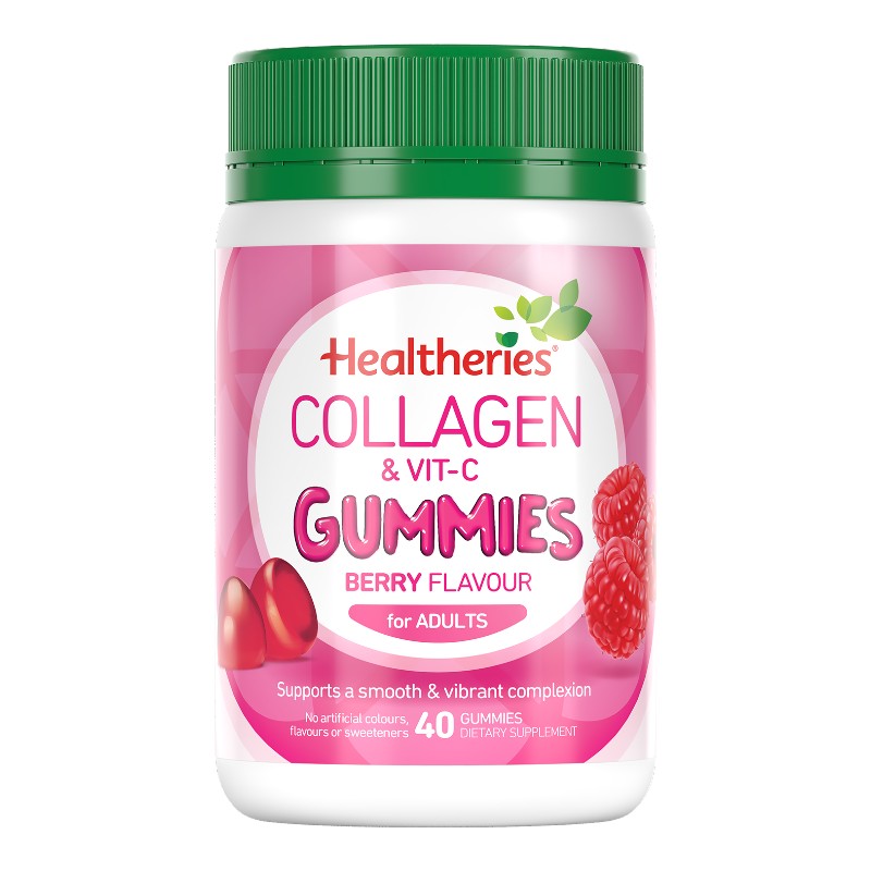 Healtheries Adult Collagen & Vit-C Gummies 40 Pack