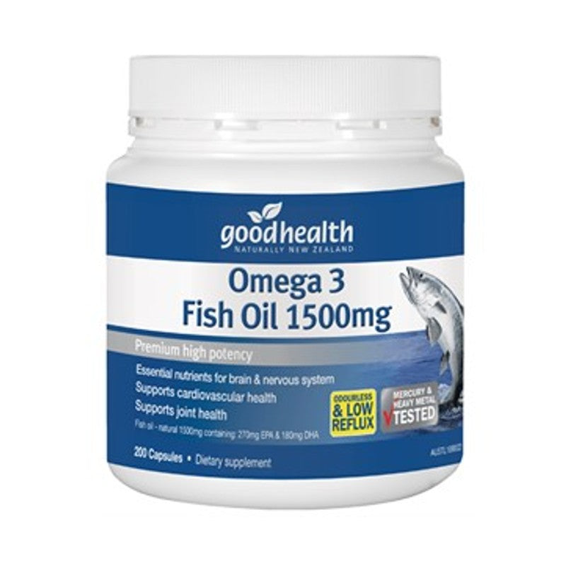 Good Health Omega 3 Fish Oil 1500mg 200 Capsules