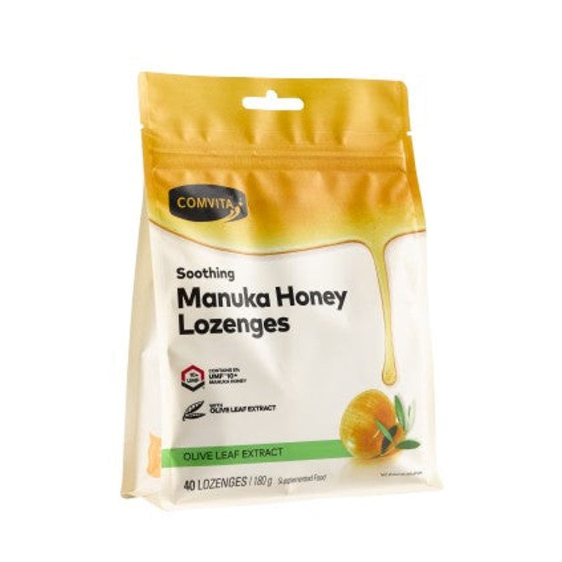 Comvita Manuka Honey Lozenges Olive Leaf Extract 40 Pack
