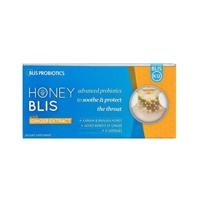 Blis HoneyBlis with BLIS K12 Lozenges 8 Ginger