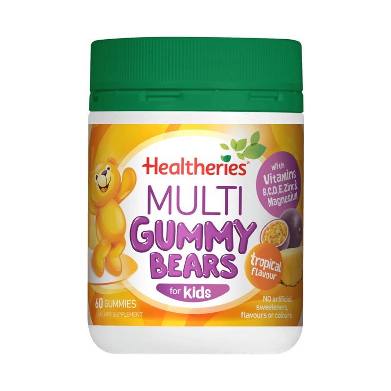 Healtheries Kids Multi Gummies Tropical 60 Pack