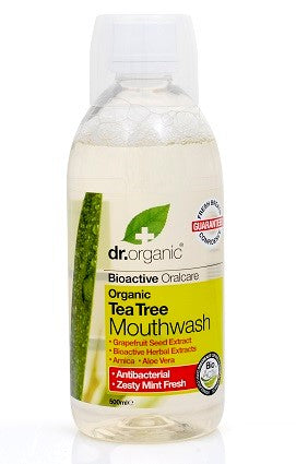Dr. Organic Tea Tree Mouthwash Mint Fresh 500ml