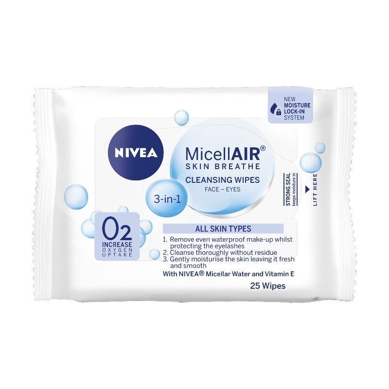 Nivea Daily Essentials Micellar Facial Cleansing Wipes Multi Pack 25 pieces NZ - Bargain Chemist