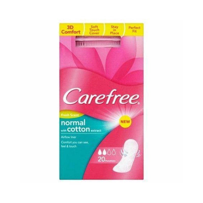 Carefree Fresh Scent Cotton Pantyliner 20 Pack