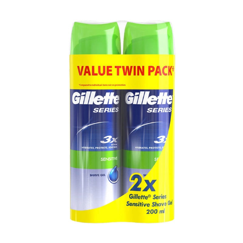Gillette Series Shave Gel Sensitive 2 x 200ml