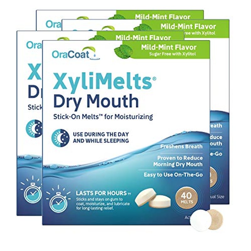 Oracoat Xylimelts Dry Mouth Mild Mint 40 Pack