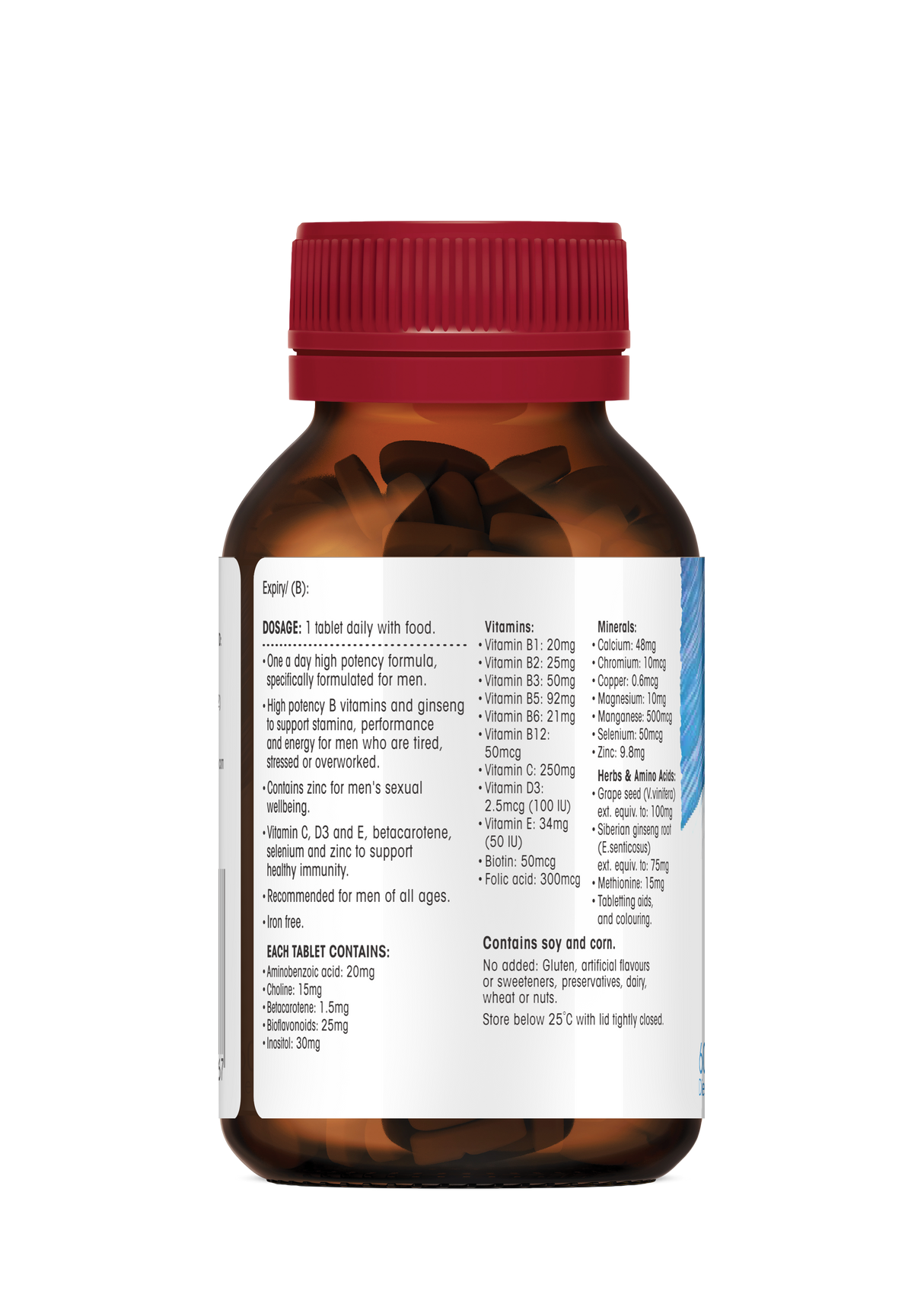 Red Seal Men's Multivitamin 60 Tablets