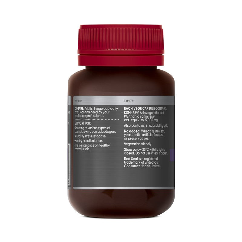 Red Seal High Strength Stress Adapt with Ashwagandha 30 Capsules